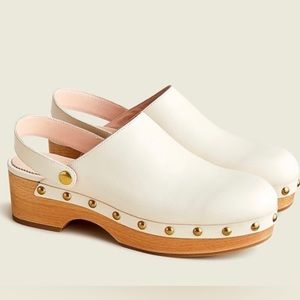 J.Crew Convertible leather clogs